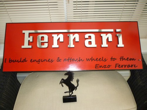 Ferrari 3D Sign In vendita