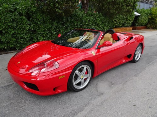 2004 Ferrari 360 Convertible Spider clean Red(~)Tan $89.5k In vendita