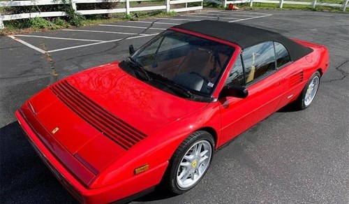 1991 Ferrari Mondial T Cabriolet Convertible Red(~)Tan $43k In vendita