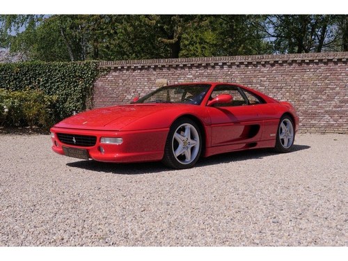 1997 Ferrari F355 GTB F1 , Rosso Corsa over Tobacco, Full service For Sale