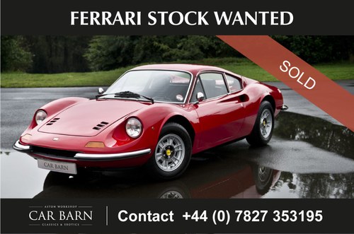 1974 Ferrari Stock Wanted For Sale