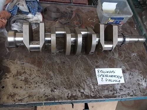Crankshaft for Experimental engine Ferrari 8 cylinders In vendita