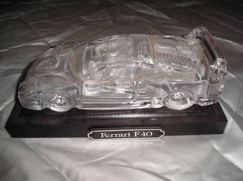 0000 ferrari f40 crystal display/paperweight For Sale
