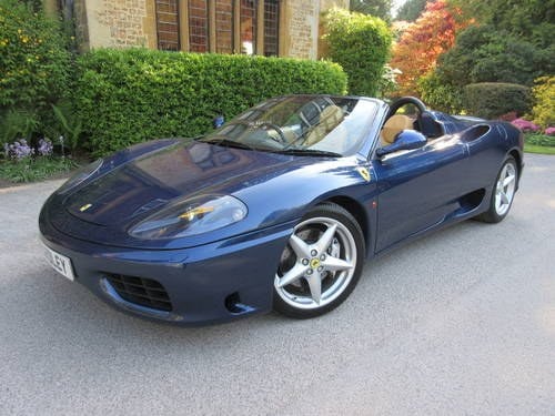 2004 SOLD-ANOTHER REQUIRED Ferrari 360 F1 spider -18,500 miles VERKOCHT