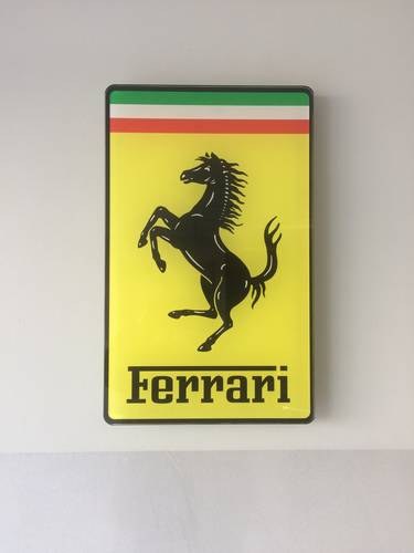 Ferrari Wall Sign In vendita