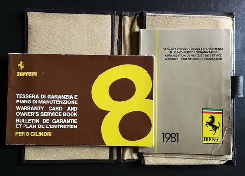 1980 ORIGINAL  WARRANTY CARD AND OWNER’S SERVICE BOOK In vendita