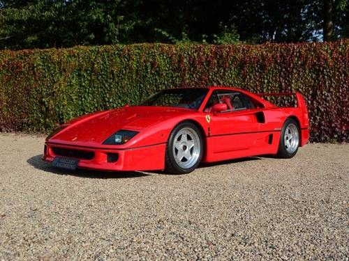 1990 Ferrari F40 Non-adjust, sliding windows, only 23.000KM! For Sale