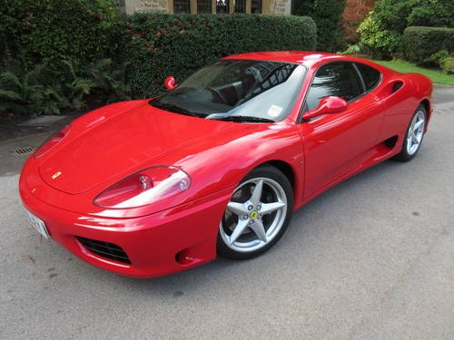 2001 SOLD-ANOTHER REQUIRED Ferrari 360 Modena 6-speed manual. VERKAUFT
