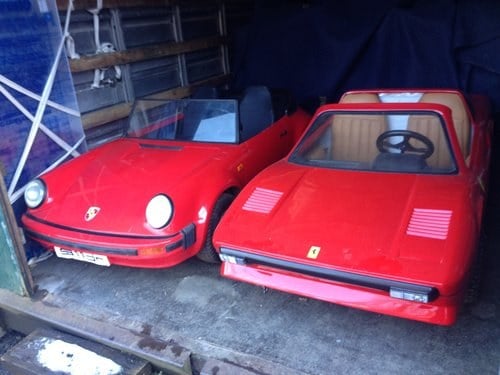 Childrens petrol Ferrari & Porsche junior cars For Sale