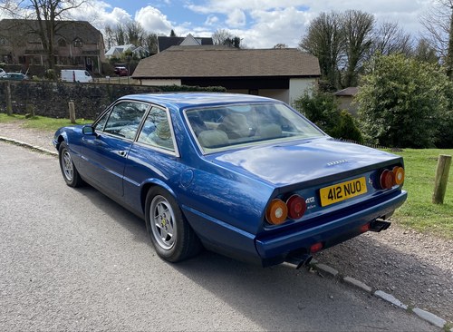 1986 Ferrari 412 in Chiaro Blu & Crema, Auto, low miles SOLD