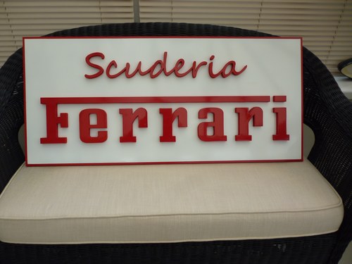 Scuderia Ferrari 3D Sign In vendita