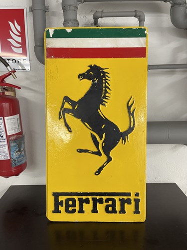 1950 Ferrari Plaster logo really old For Sale