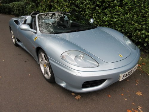 2002 SOLD-Another genuinely.  required. Ferrari 360 F1 spider In vendita