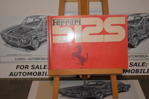 1970 Operating Instructions for Ferrari 512S For Sale