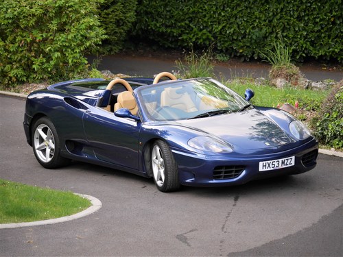 2003 2004 FERRARI 360 SPIDER - COMING TO AUCTION 17TH JUNE SOLD