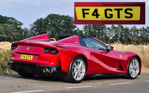Ferrari Number Plate F4 GTS (picture 1 of 1)