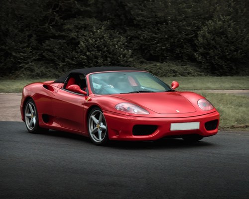 2002 Ferrari 360 Spider for hire in Surrey and London For Hire