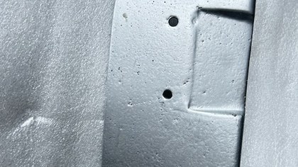 Air conditioning compressor shield for Ferrari 360