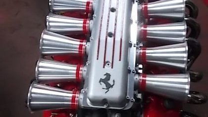 Engines Ferrari for exhibition