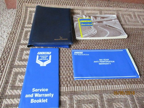 Fiat Strada Owners Handbook SOLD