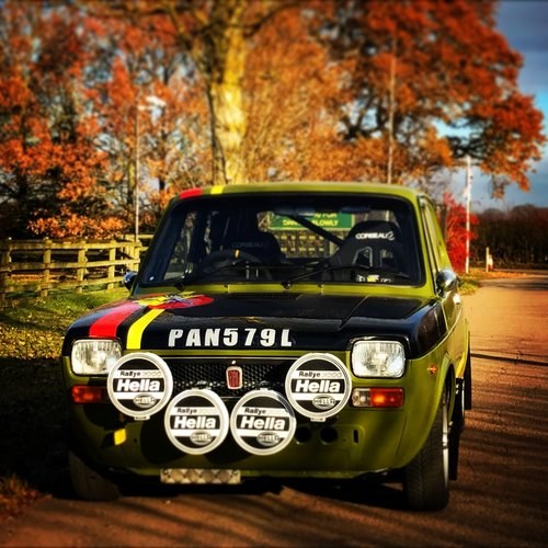 1973 Fiat Abarth 127 Historic Rally car SOLD