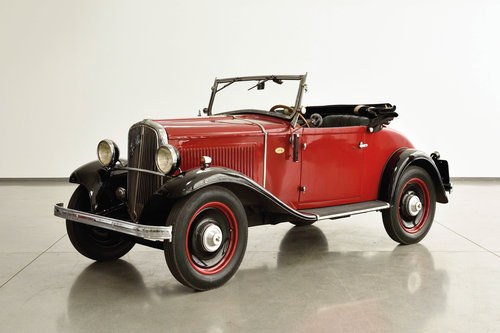 1934 Fiat 508 Balilla convertible, Kelsch body In vendita all'asta