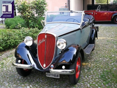 1934 FIAT 508 “BALILLA” SPIDER 4 SPEED In vendita