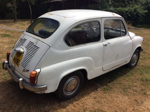 White 1967 Fiat 600D - runs and drives UK reg - For Sale