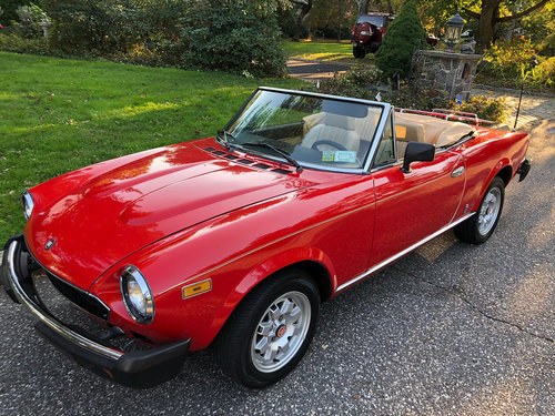 1982 Fiat Spider 2000 = Restored Red(~)Ginger  $12.5k For Sale