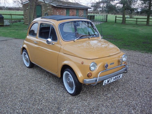 1972 Very Original Right Hand drive Fiat 500  For Sale