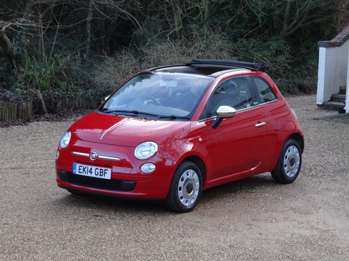 2014 Fiat 500 Convertible 30000 miles Red One Owner For Sale