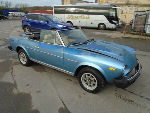 FIAT 124 2000 SPIDER CONVERTIBLE (1979) 99% RUSTFREE  SOLD