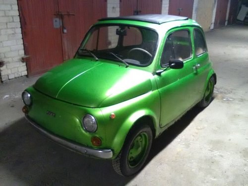 Fiat 500, 1971. Green metalic, runs , new parts For Sale