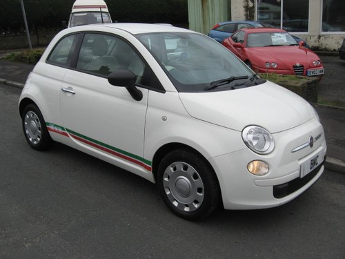 2012 62reg Fiat 500 1.2 POP manual finished in white For Sale