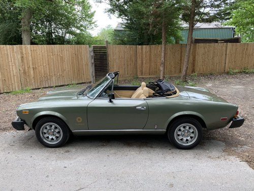 1981 Fiat 124 Spider Turbo Rare Car 1 of 700 made  LHD SOLD