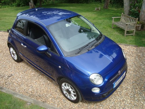 Fiat 500 1.4i Sport 2009(59).Vivid metallic blue.49700 miles SOLD
