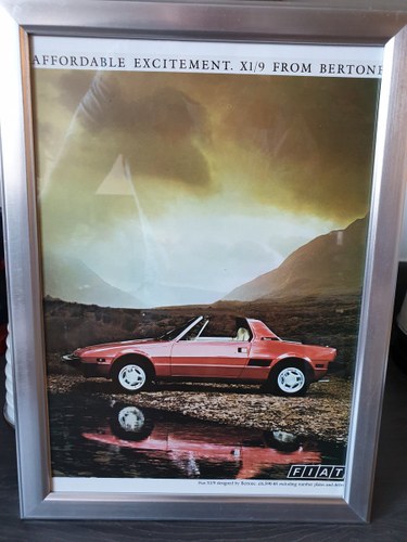 1993 Fiat X1/9 advert Original  SOLD
