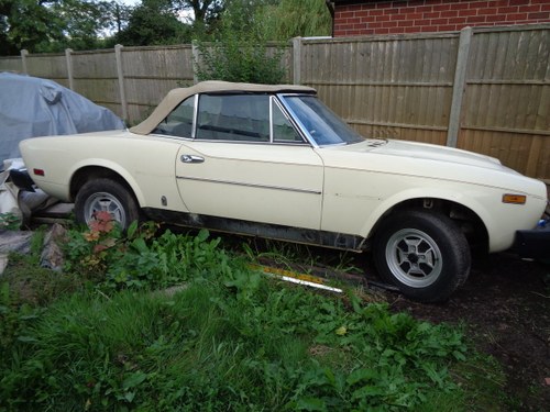 1979 fiat 124 spider 2.0i rustfree lhd project For Sale