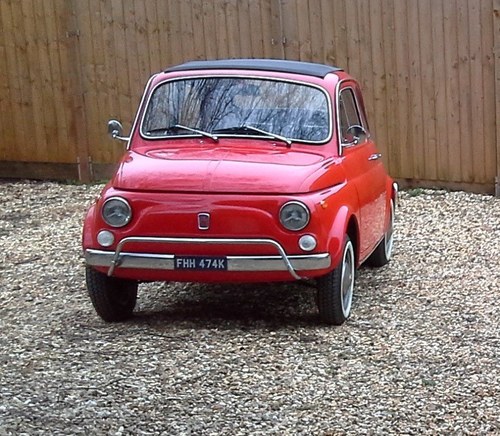 1972 Fiat 500L Little Red Cracker SOLD