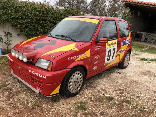 1996 Fiat Cinquecento Abarth Original trofeo rally car For Sale