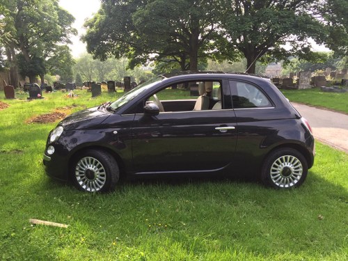 2012 Fiat 500 1.2 Lounge - only 44k, panoramic, Black  For Sale