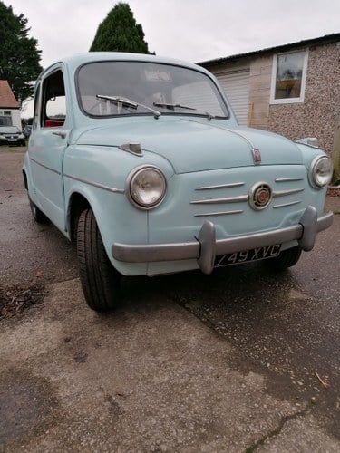 1957 Rare right hand drive Fiat 600 D For Sale