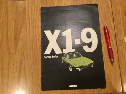 1985 Fiat X 1-9 brochure SOLD
