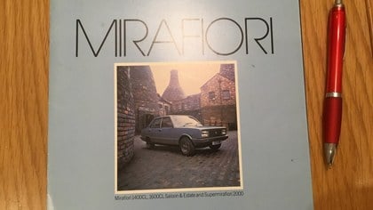 Fiat Mirafiori brochure