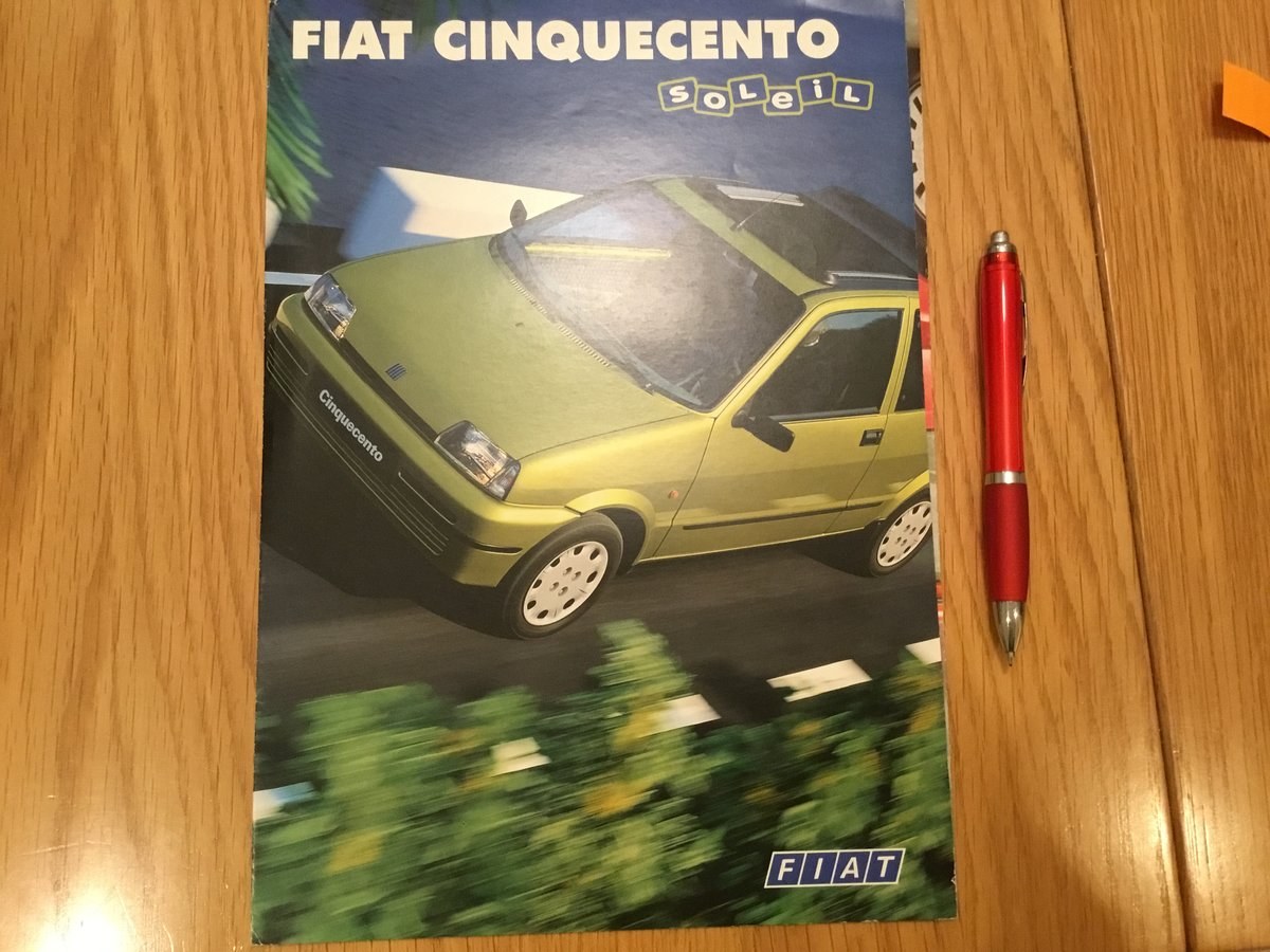 1996 Fiat Cinquecento soleil
