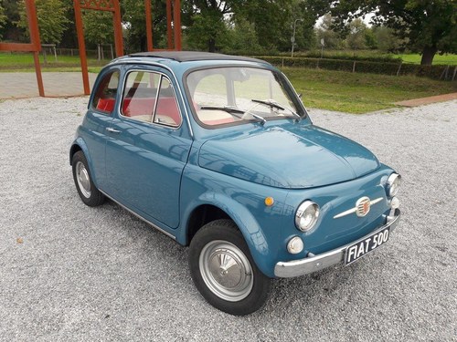 Fiat 500F blue 1967  B license   7950 euro VENDUTO