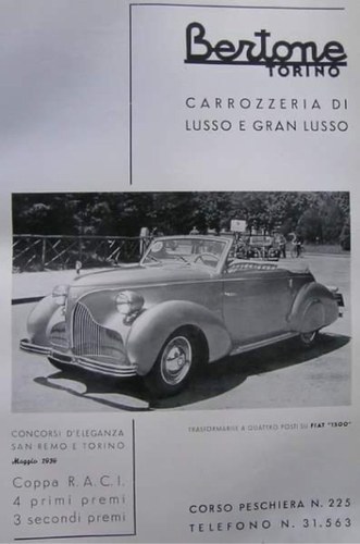 1939 1off by bertone In vendita