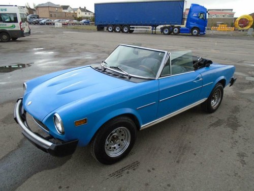 FIAT 124 1800 SPIDER LHD CONVERTIBLE (1976) SOLD