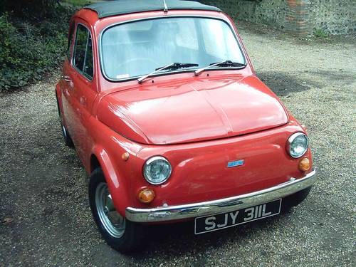 1972 Fiat 500 right hand drive VENDUTO