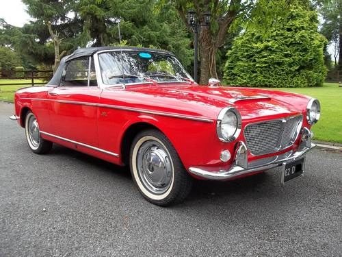 1962 FIAT Convertible Model 1200 Cabriolet SOLD